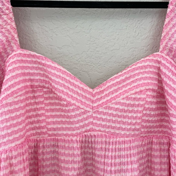 Amanda Uprichard Sicily Dress In Piquette Pink Size Medium - Picture 5 of 8